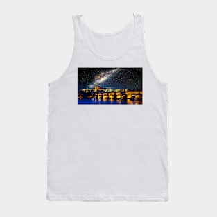 Milky Way over Prague Castle Tank Top